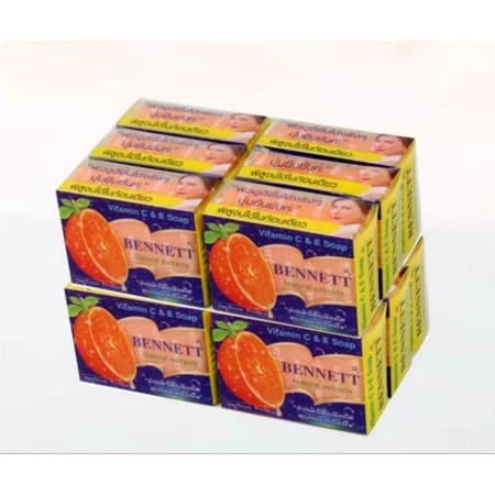 1ก้อน สบู่วิตามิน C&E Bennett 130g ผิวนุ่ม สดชื่นทุกวัน