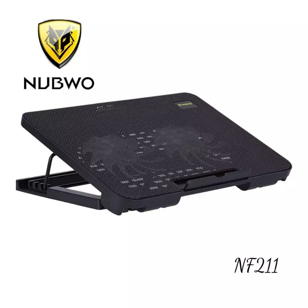 Nubwo พัดลมโน๊ตบุ๊ค แบบ2ใบพัดปรับระดับ ตัวเครื่องได้10"ถึง17" 🤗รุ่น NF211