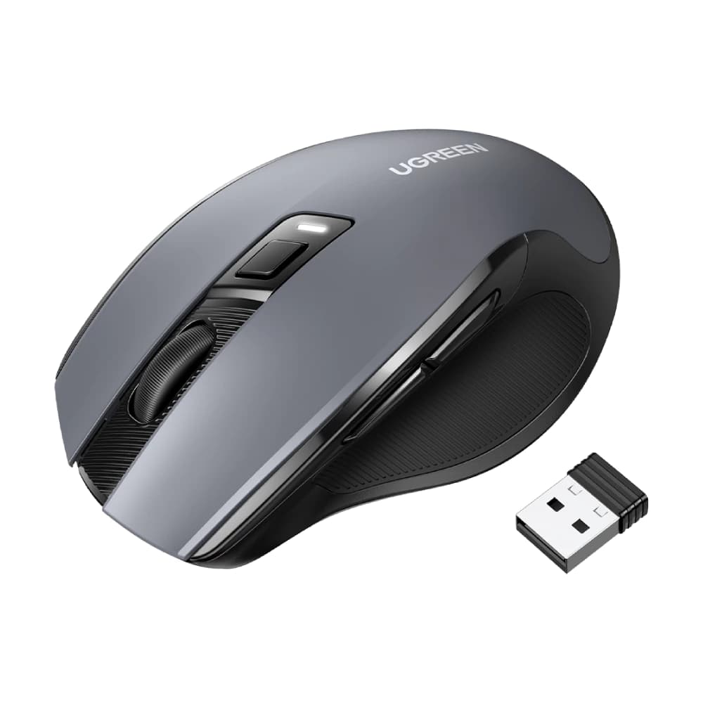 เมาส์ไร้สาย UGREEN 90545 Ergonomic Silence Black by Banana IT