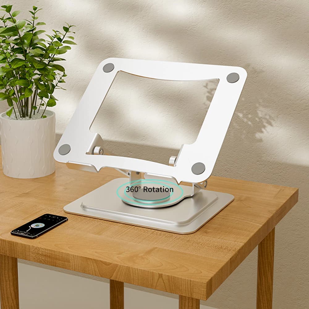 Notebook stand วัสดุเหล็ก แท่นวางโน๊ตบุ๊ค ปรับได้อย่างอิสระ 360องศา พับเก็บได้ ที่วางไอแพด แท็บเล็ต ขาตั้งแล็ป รุ่น N16
