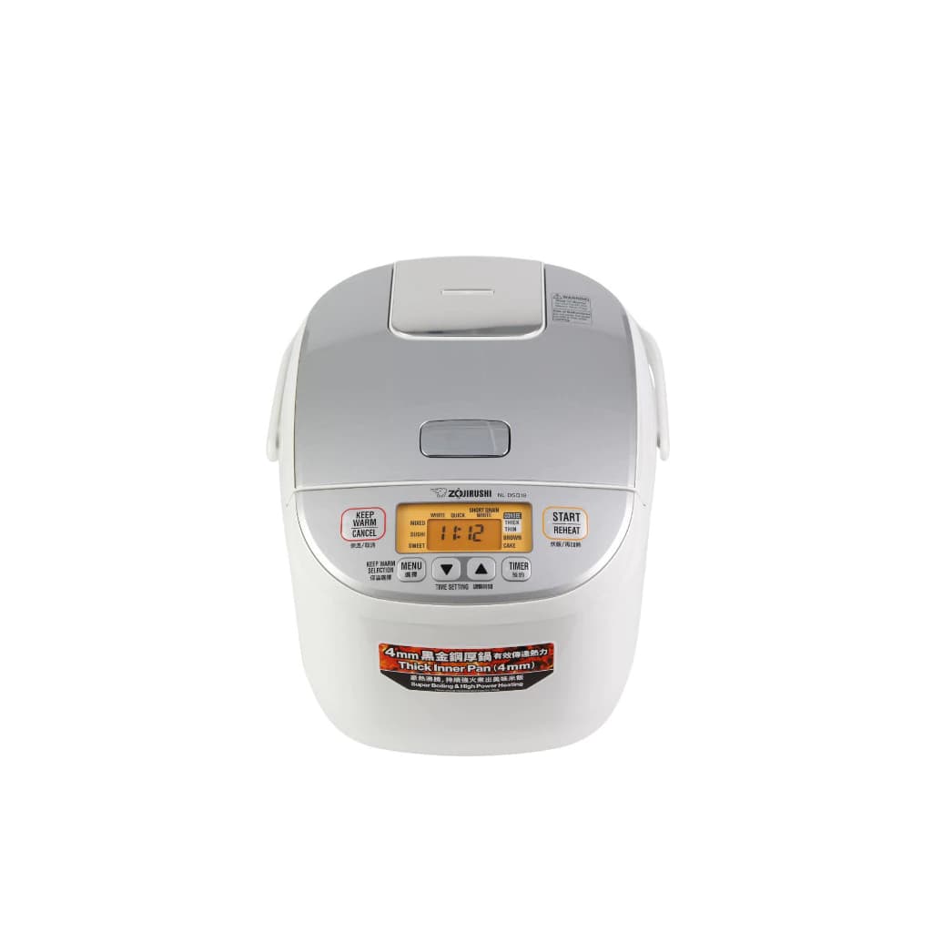 (สินค้าพร้อมส่ง) Zojirushi หม้อหุงข้าวไฟฟ้าไมโครคอมพิวเตอร์ 1.0 ลิตร รุ่น NL-DSQ10-WA รับประกัน 1 ปี