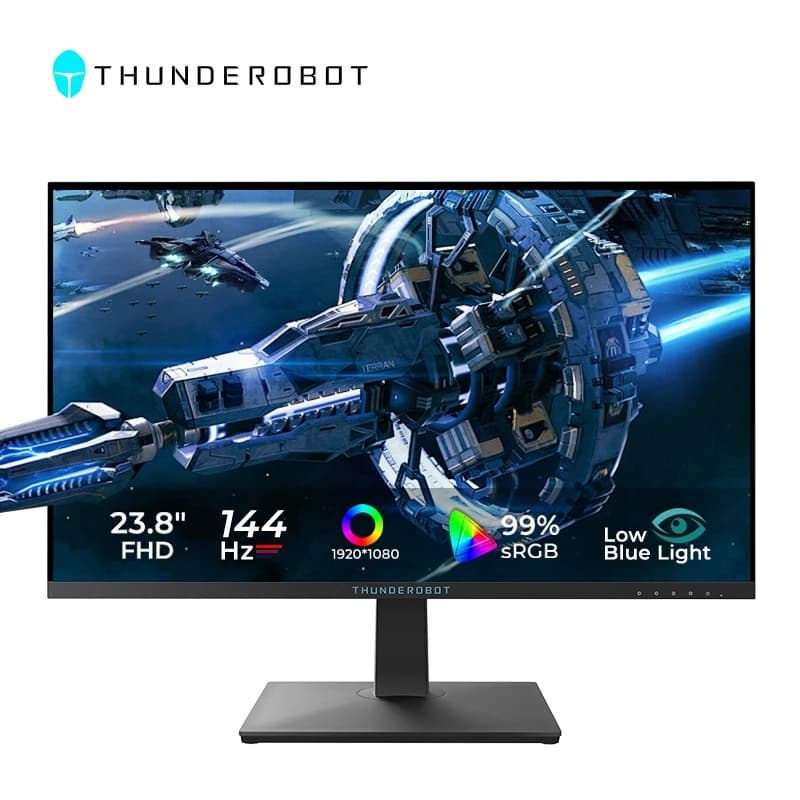 Thunderobot Gaming Monitor Computer Screen 23.8" Fast IPS Gaming Monitor 144Hz FHD 1080p 350nit 99%sRGB FreeSync Eye Care