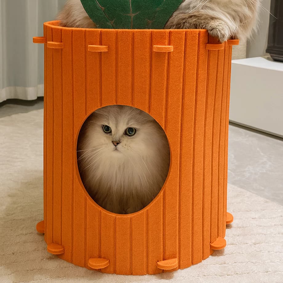 บ้านแมว คอนโดแมว 2-3 ชั้น ทรงกระบอก ดีไซน์ญี่ปุ่น ตึกแมว มีรู ปีนเล่นได้ 🐱🏢 HY